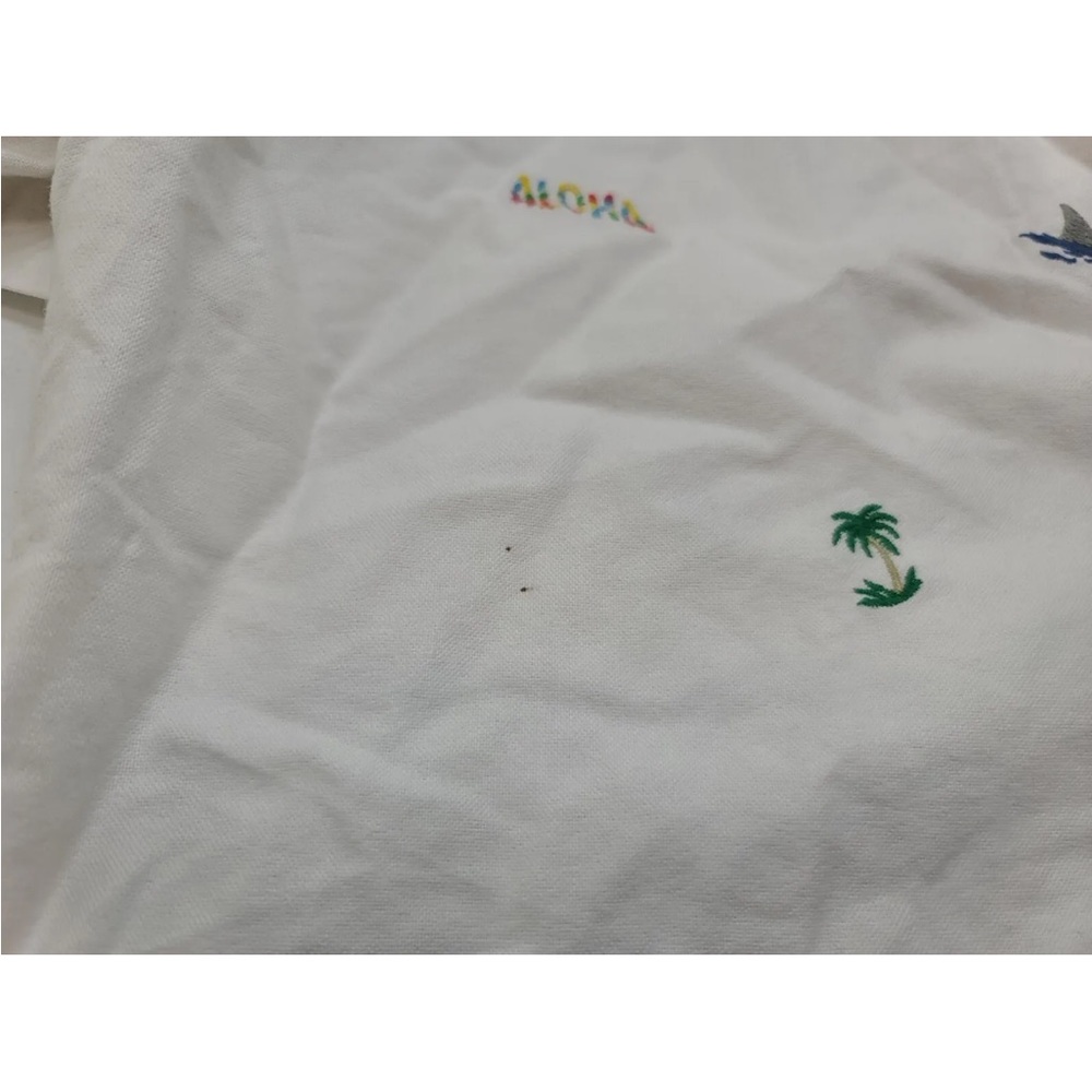 Ralph Lauren Embroidered Hawaiian Shirt Aloha Palm Trees L Slim Fit Mens - Picture 3 of 8
